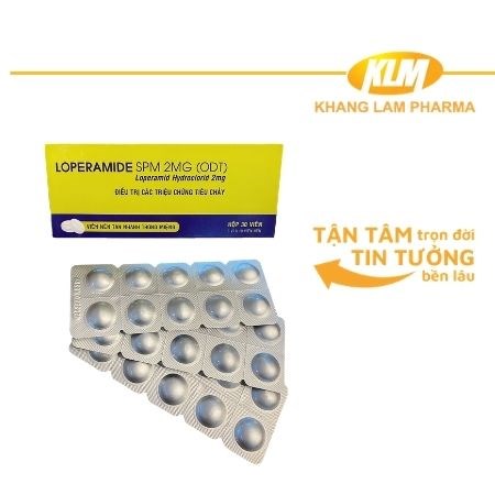 Loperamide SPM (ODT) - Điều trị các triệu chứng tiêu chảy cấp và mãn tính
