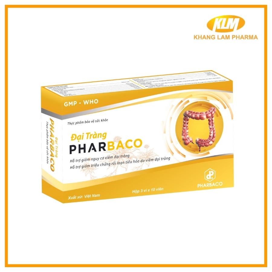 Đại tràng Pharbaco - Hỗ trợ giảm nguy cơ viêm đại tràng (Hộp 30 viên)