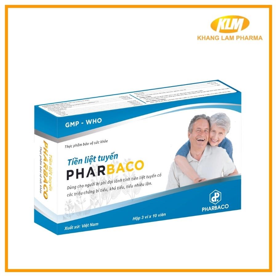 Tiền liệt tuyến Pharbaco - Cải thiện triệu chứng của phì đại lành tính (Hộp 30 viên)