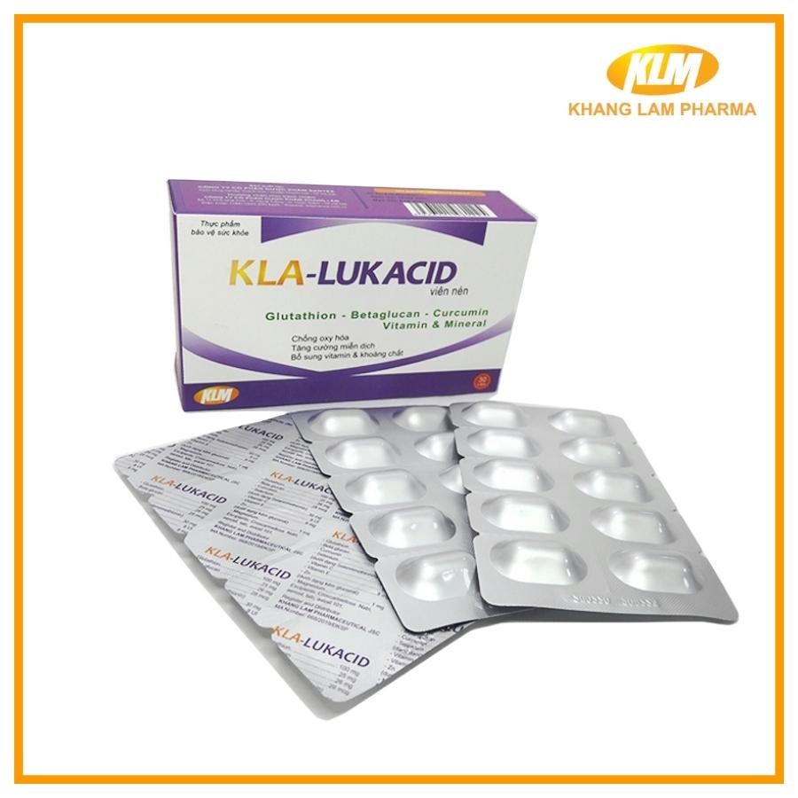 Kla-Lukacid - Sản phẩm tăng cường miễn dịch hiệu quả (Hộp 30 viên)