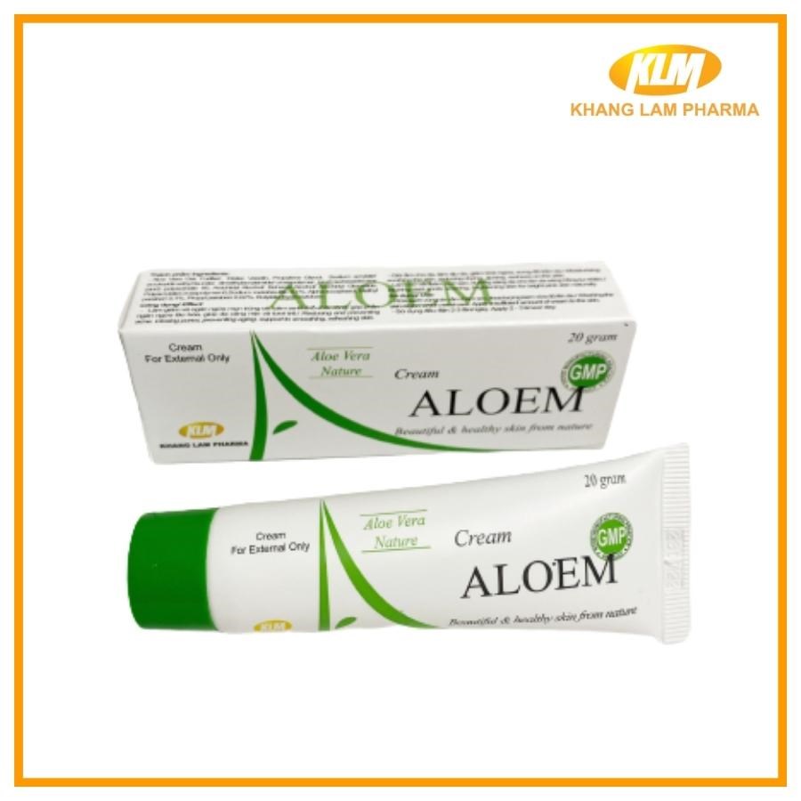 Aloem Cream - Kem trị mụn, giảm thâm, làm dịu da hiệu quả (Tuýp 20g)