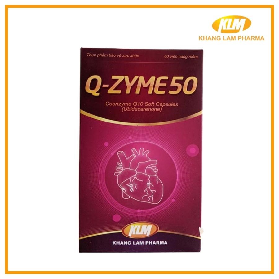 Q-Zyme 50 - Sản phẩm hỗ trợ các vấn đề tim mạch (Hộp 60 viên)