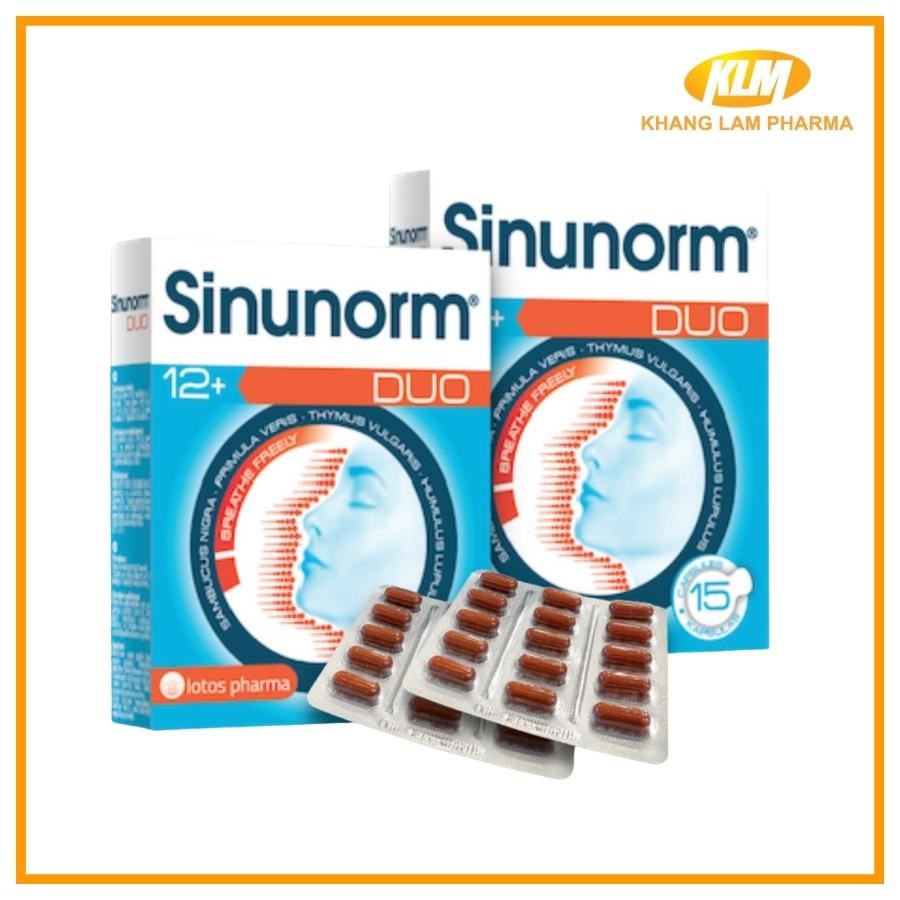 Sinunorm DUO - Giải pháp cho bệnh viêm xoang, viêm mũi dị ứng