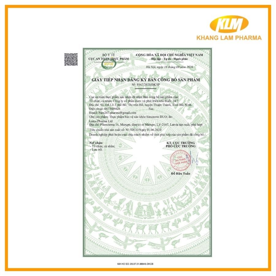 Sinunorm DUO - Giải pháp cho bệnh viêm xoang, viêm mũi dị ứng