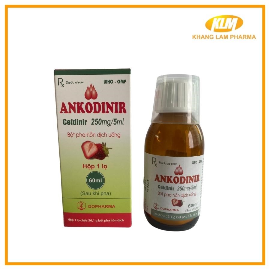 Ankodinir Cefdinir 250mg/5ml - Điều trị nhiễm khuẩn
