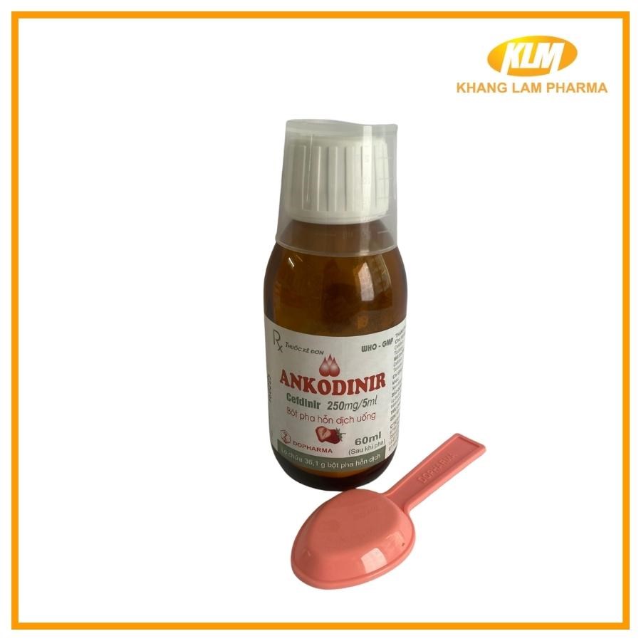 Ankodinir Cefdinir 250mg/5ml - Điều trị nhiễm khuẩn