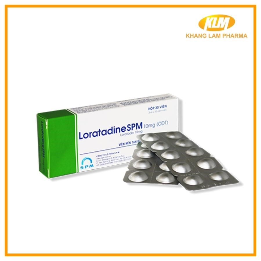 Loratadine - SPM 10mg -  Điều trị viêm mũi dị ứng, viêm kết mạc dị ứng