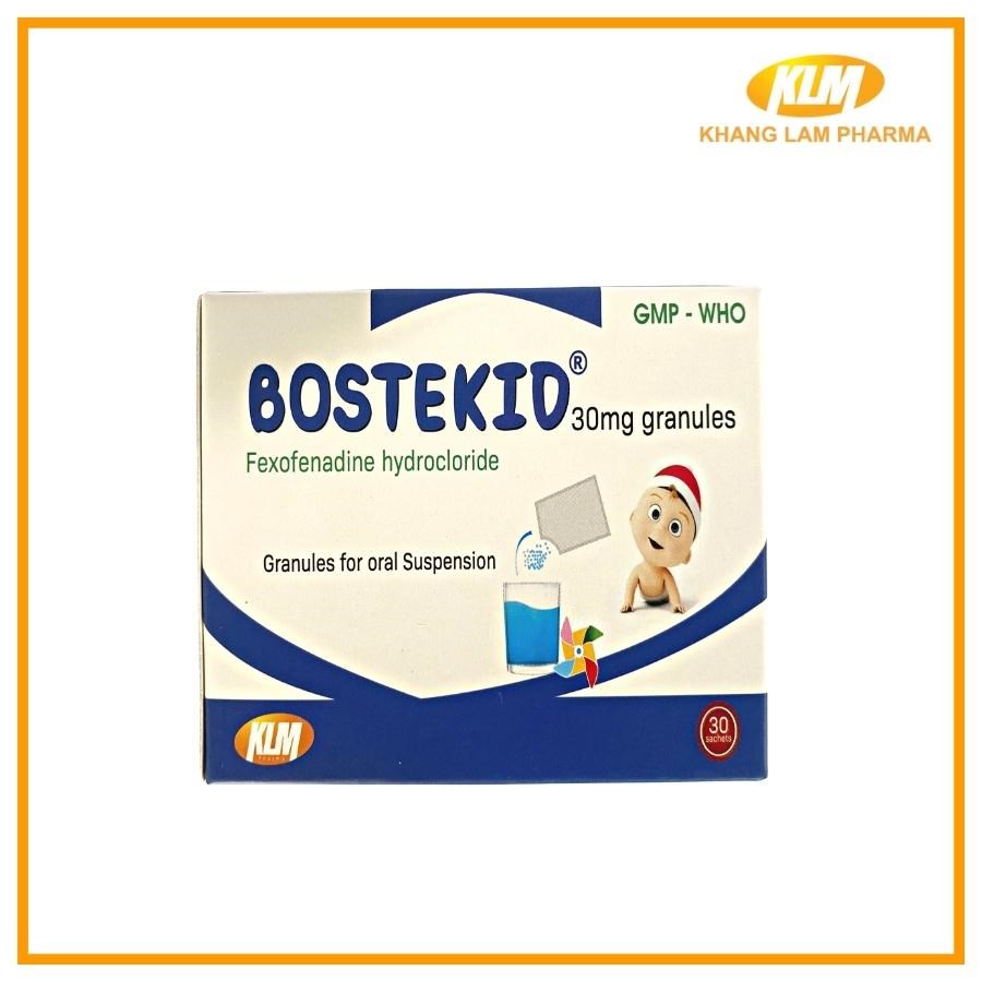 Bostekid 30mg - Điều trị triệu chứng viêm mũi dị ứng theo mùa, mề đay mạn tính vô căn