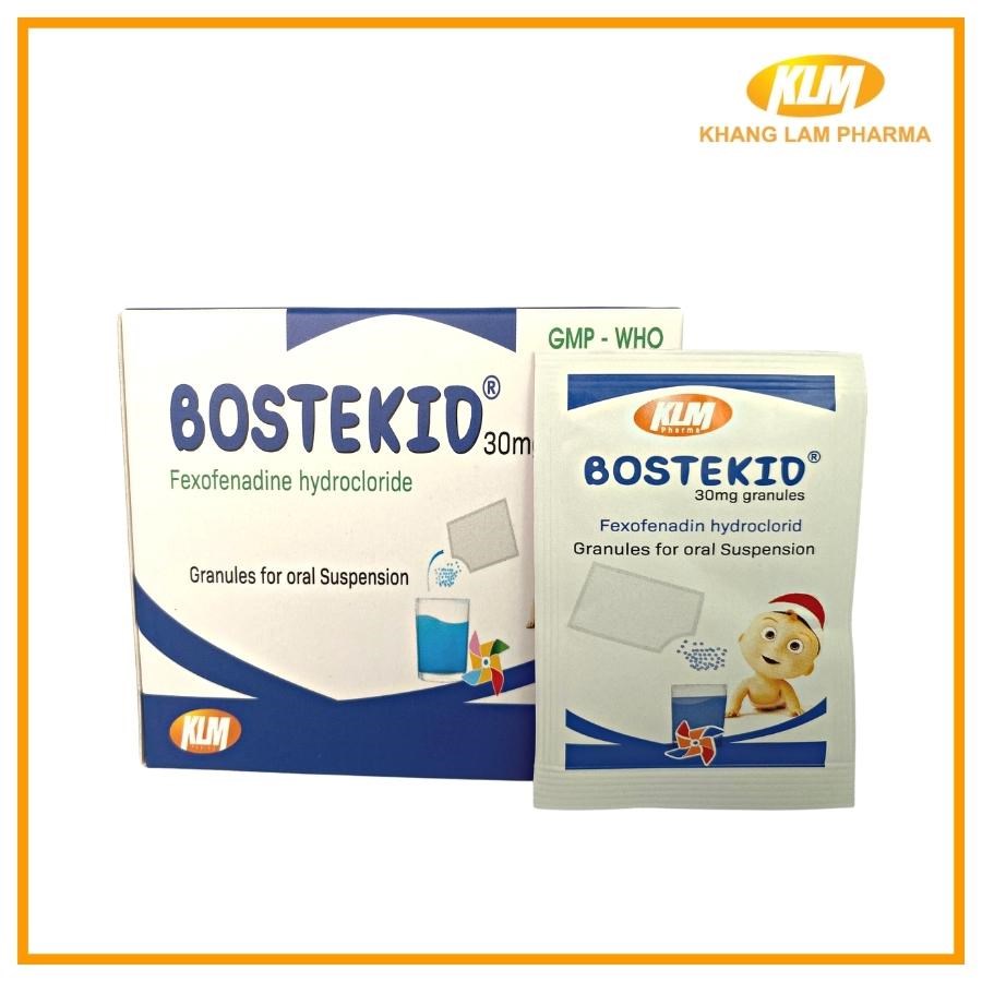 Bostekid 30mg - Điều trị triệu chứng viêm mũi dị ứng theo mùa, mề đay mạn tính vô căn