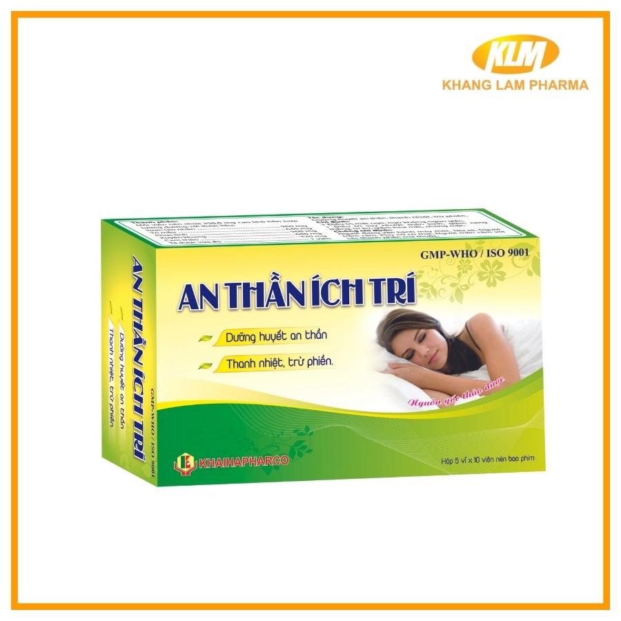 An thần Ích Trí - Giúp điều trị suy nhược thần kinh hiệu quả (Hộp 5 vỉ x 10 viên)