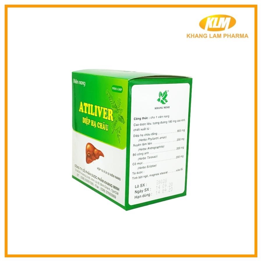 ATILIVER Diệp Hạ Châu - Hỗ trợ điều trị viêm gan, hạ men gan