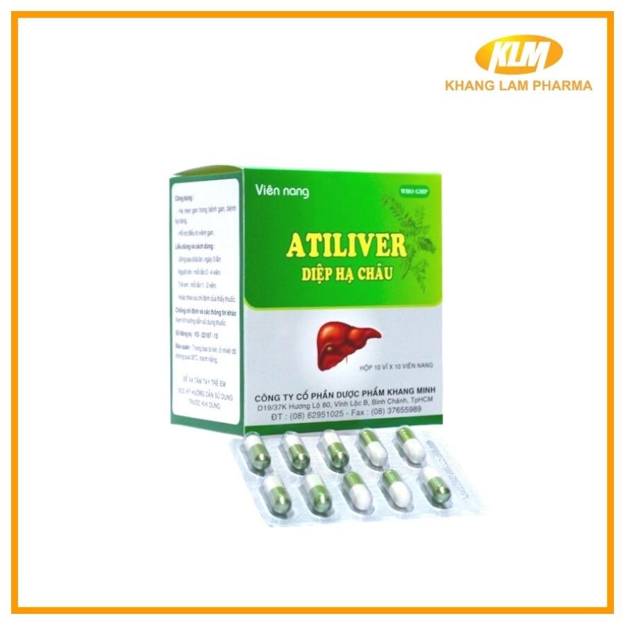 ATILIVER Diệp Hạ Châu - Hỗ trợ điều trị viêm gan, hạ men gan