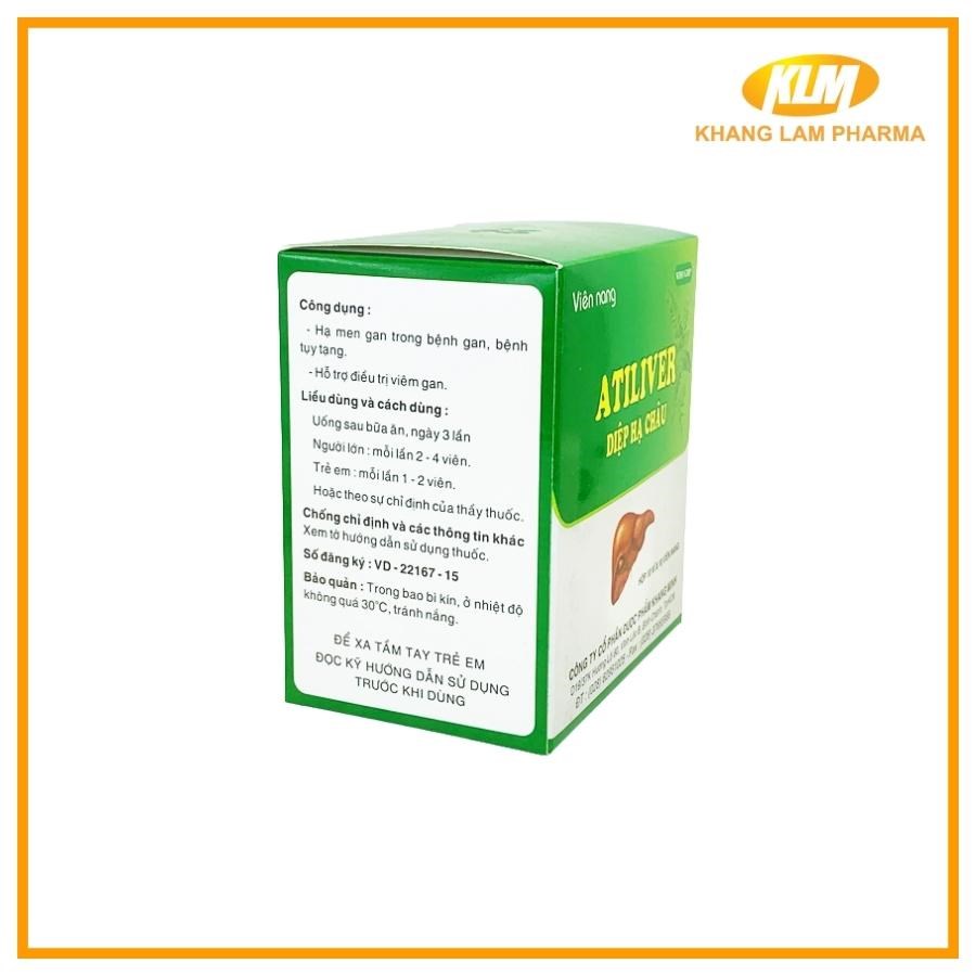 ATILIVER Diệp Hạ Châu - Hỗ trợ điều trị viêm gan, hạ men gan