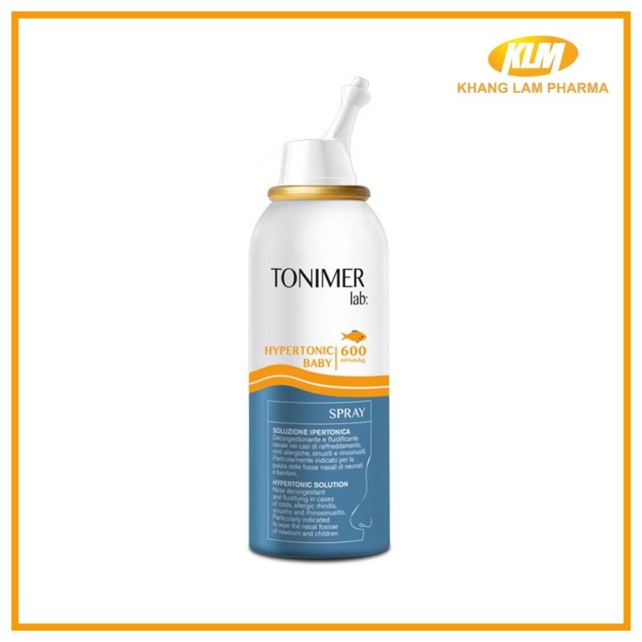 Tonimer Lab Hypertonic Baby Spray - Xịt mũi giảm khô, nghẹt, viêm mũi dị ứng dành cho trẻ sơ sinh