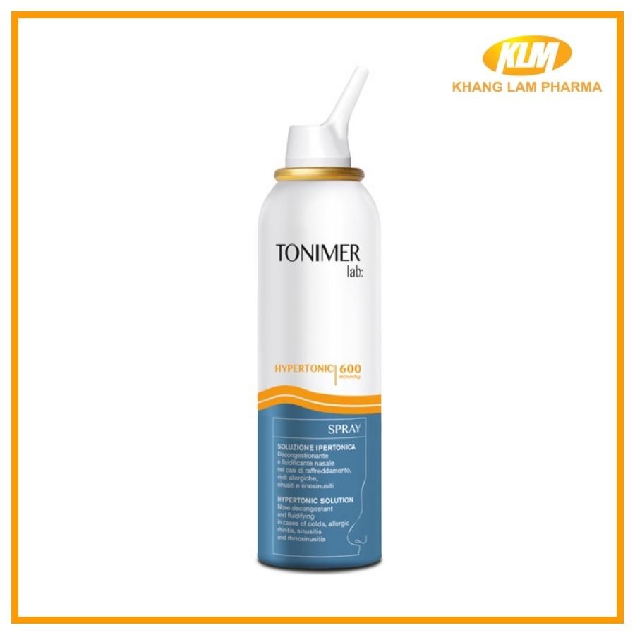 Tonimer Lab Hypertonic Spray - Xịt mũi nước biển giảm viêm mũi dị ứng