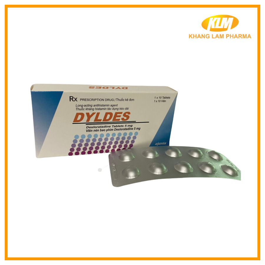 Dyldes - Giảm viêm mũi dị ứng, mề đay, kháng histamine
