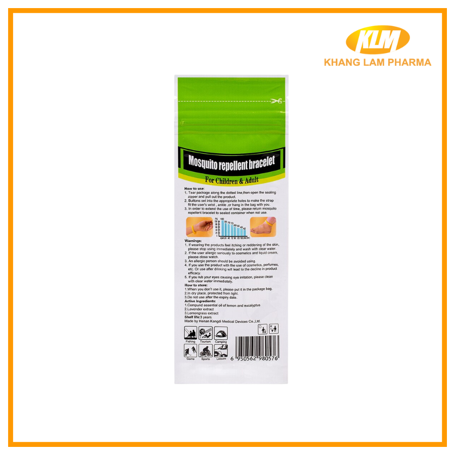 Mosquito Repellent Bracelet - Vòng đeo đuổi muỗi dành cho trẻ em và người lớn