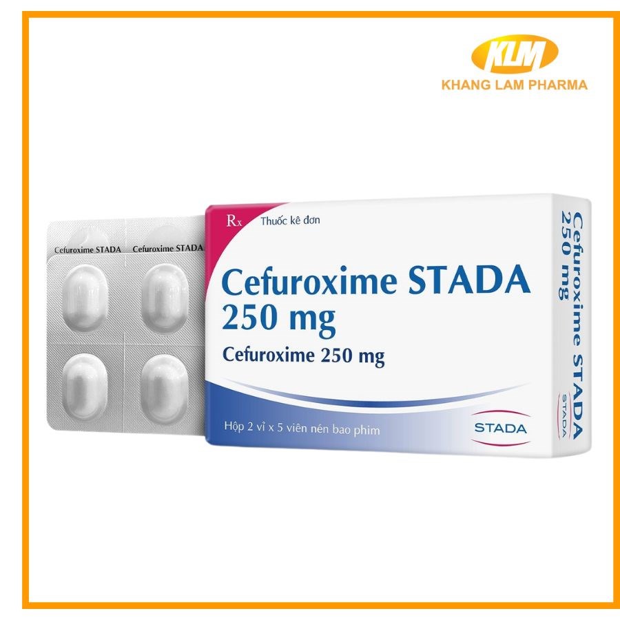 Cefuroxime stada 250mg - Thuốc trị ký sinh trùng, chống nhiễm khuẩn, kháng virus, kháng nấm