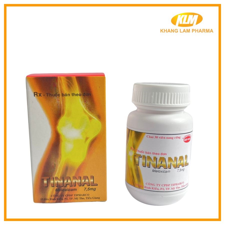 Tinanal - Thoái hóa khớp, viêm khớp dạng thấp, viêm cột sống dính khớp (Lọ 30 viên)