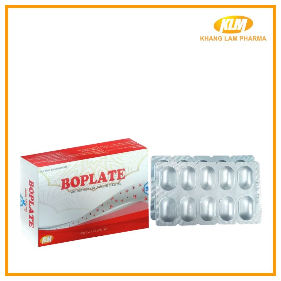Boplate - Giải pháp cho giảm tiểu cầu (Hộp 20 viên)